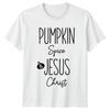 Pumpkin Spice Jesus Christ Fall Faith Cultural Unisexs Unisexs Graphic Tee