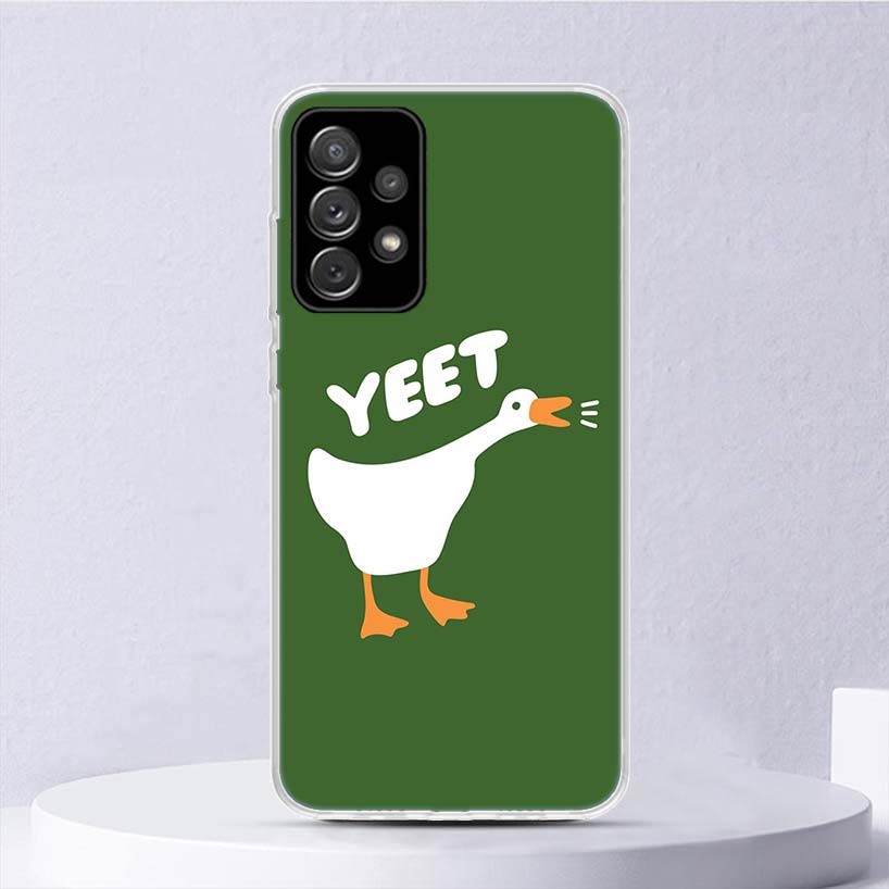 

Мягкий чехол с изображением милого гуся и игры для Samsung Galaxy A51 A71 A50 A70 A21S, чехол для телефона A30 A20E A10 A31 A41 A6 A7 A8 A9 Shell Coq Samsung A70