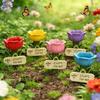 Insekten-Wassernapf Blumenförmige Bienen-Trinkstation Bestäuber-Hydrationsbecher für Bienen Schmetterlinge Outdoor-Garten-Hof-Dekoration