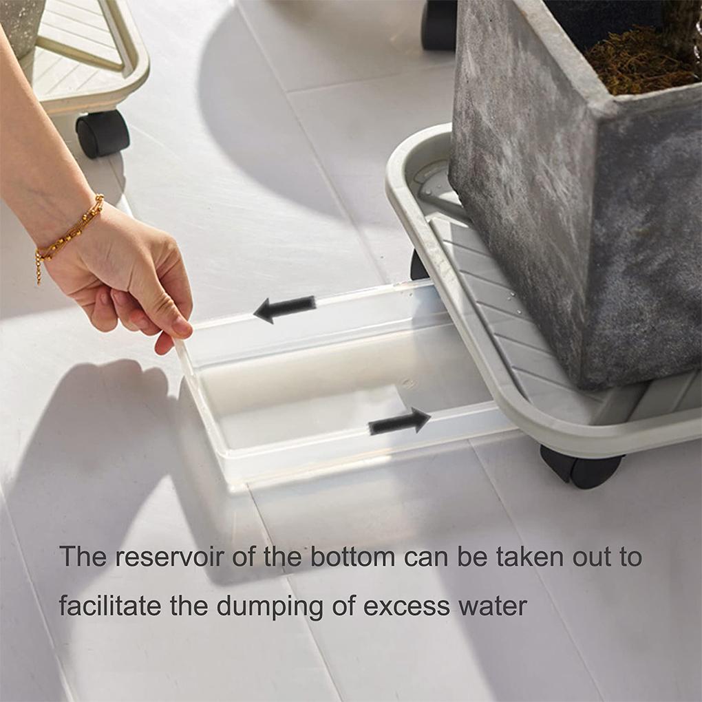 Kwadratowa Paleta Podstawka pod Doniczkę Stojak na Doniczkę Wewnętrzny Zewnętrzny Balkon Doniczka Bonsai Spodek Taca do Zbierania Wody Artykuły Ogrodnicze