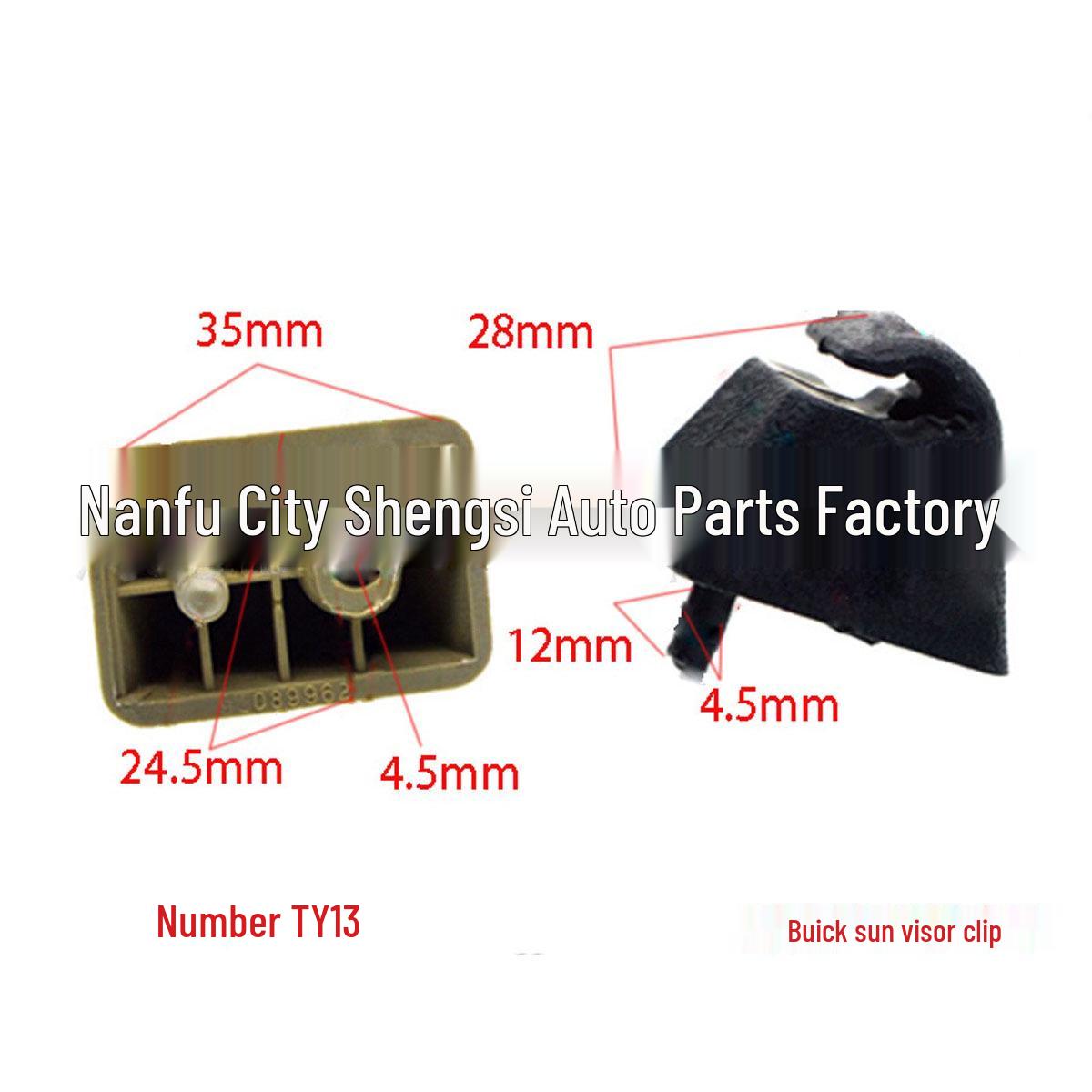 

Chevrolet Sail Buick Sun Visor Bracket Clip Accessory 10000 Units