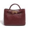 New metal rope buckle woven bag shoulder messenger bag large capacity fashion