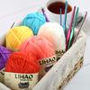 LIHAO Acrylic Yarn Medium 15g per Knitting Weaving Yarn 12-Color Set, Weight, Ball, Approx. 26m, Yarn,