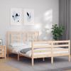 VidaXL Cadre de lit avec tête de lit 140x200 cm bois massif 3194701