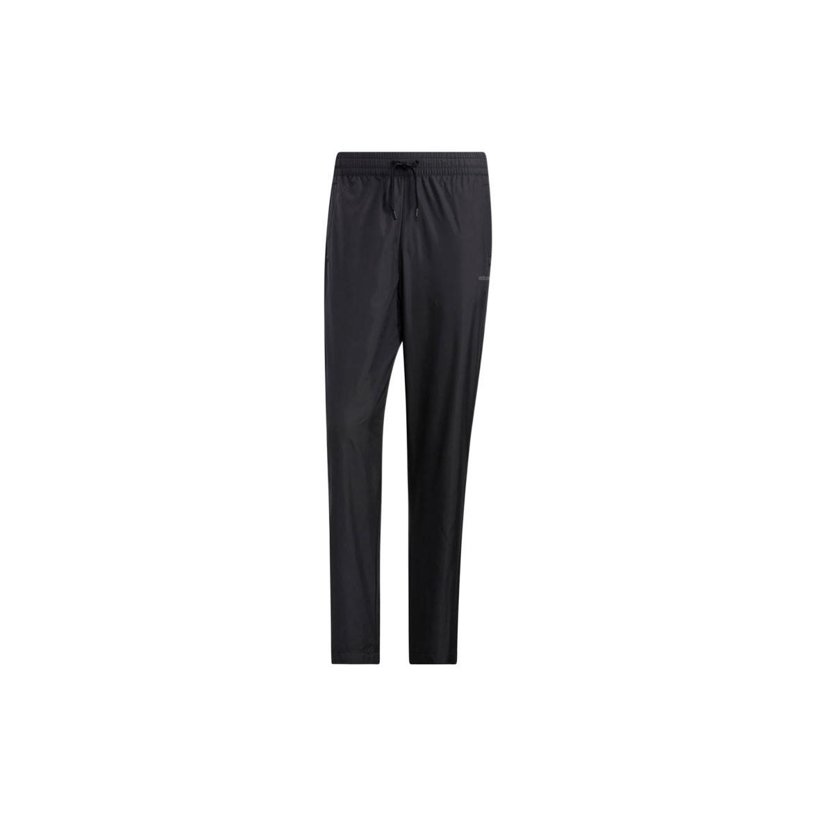 

Adidas Neo Solid Color Logo Print Straight Leg Sports Pants Men Bottoms Black GP5629 S