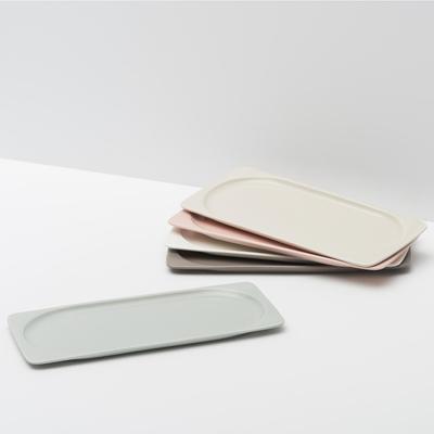 לאסיאט אוןבן כלי אוכל קרמיים צלחת מלבנית כלי שולחן טבעיים בטוח לשימוש במדיח כלים