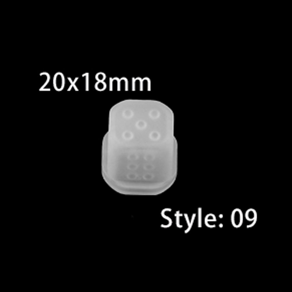 19 tvarů nepravidelných kostek formy na epoxidovou pryskyřici kostky formy na pryskyřici se sušenými květinami silikonová forma výroba DIY pro digitální hru s více specifikacemi