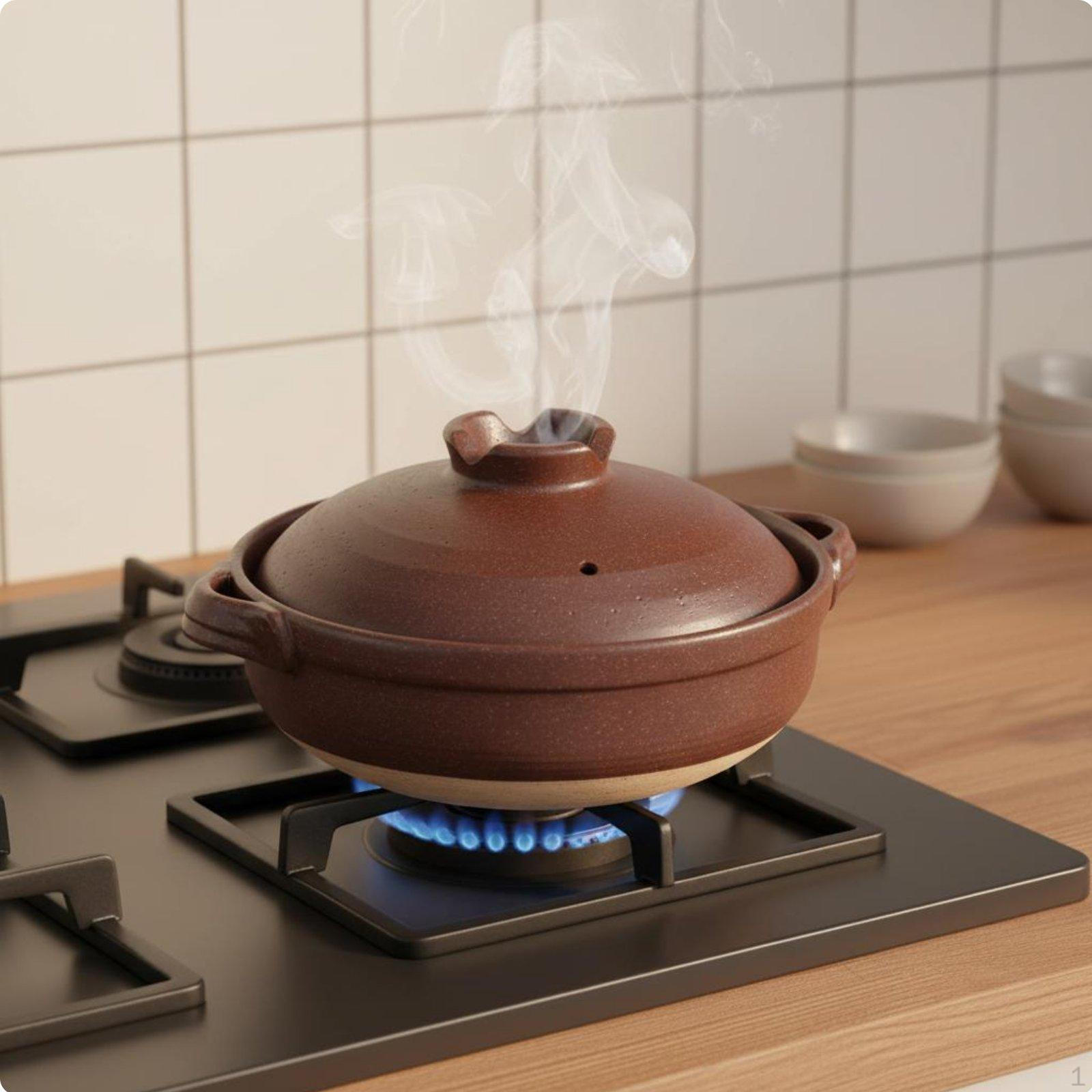 Japanese Design Clay Pot High Temperature Resistant Donabe Heat Retention Stockpot