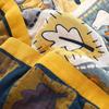 Japanische Cartoon-Überwurfdecke für Betten niedliches Sofa-Handtuch Baumwolle Sommer kühle Steppdecke Doppel Freizeitdecke weiches Laken Tagesdecke