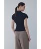 Bobeu Collared Neck Ribbed Knit Pullover_Black 7156250004