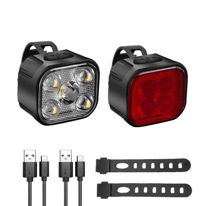 1Set Light Flashlights Bike Headlights Lamp Bicycles Part Smarted Bicycles Light for Outdoor Use