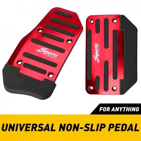 Red Non-Slip Automatic Gas Brake Foot Pedal Pad Cover Car Accessories Parts