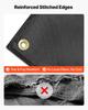 Welding Blanket, 1829mm x 2438mm Silicone Coated Fiberglass Welding Blanket, 1800°F Heat Resistant Safety Protection Blankets, Flame Retardant
