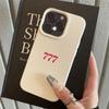 Simple Pink 777 Pattern Phone Case Suitable for iPhone 17 16 15 14 13 12 11 Pro/Max/Plus Anti Drop and Shockproof