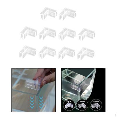 10 Pcs Corner Protector Pads Clear Aquarium Glass Angle Cover for Pet Pool Fish Tank