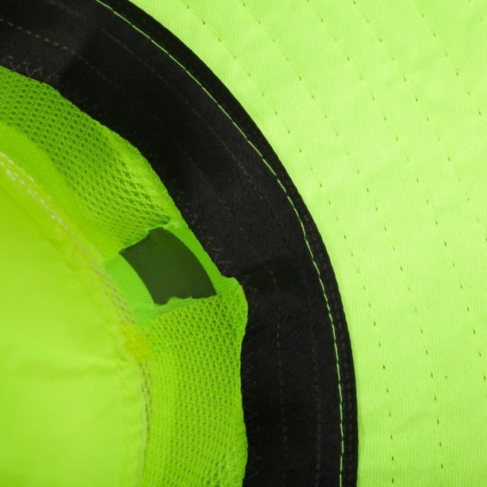 Adjustable Design Reflective Sun Hat Large Brim Fluorescent Safety Hat  Outdoor Sports