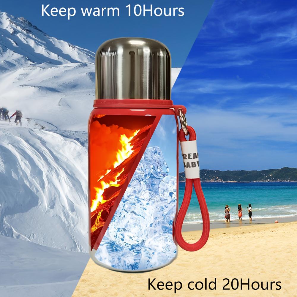450ml Celebrity Insulated Bottle with High Aesthetic Value 316 Inner Container Handle Thermos Bottle Cold Coffee Tea Cup