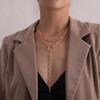 Europe, America, Retro Exaggerated Round Geometric Ring Necklace Women, Fashion Personality Hip-hop Long Necklace