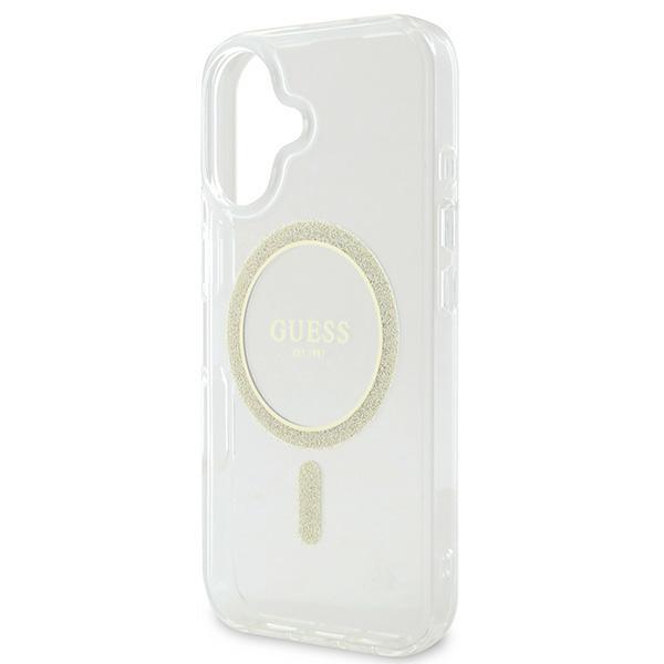 Guess Guhmp16Shfgeret Iphone 166.1 Przeźroczysty/Transparent Hardcase Iml Glitter Circle Magsafe