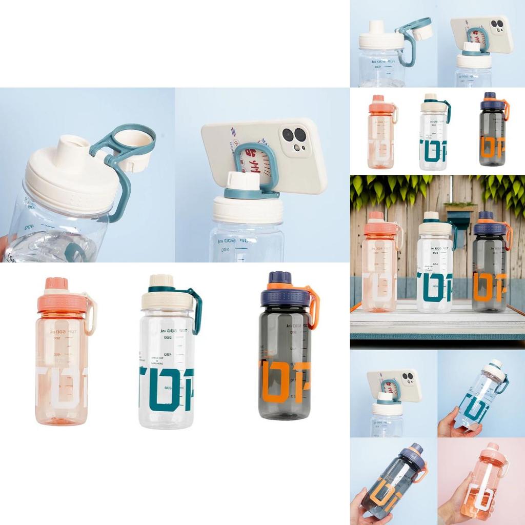 Stylish Plastic Space Cup With Phone Holder And Large Capacity