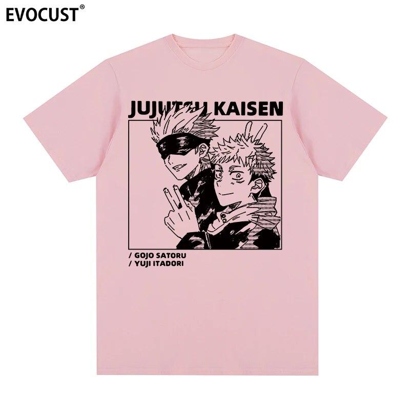 Jujutsu Kaisen Harajuku Cool Cartoon Anime Casual T-shirt Cotton Unisex T Shirt New TEE TSHIRT Womens Tops