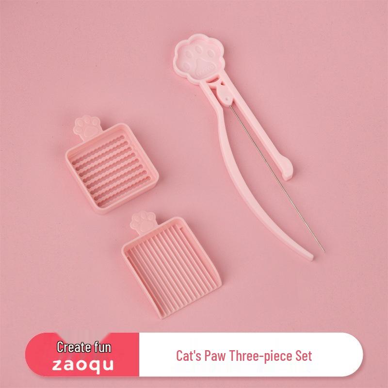 Cat Paw Perler Beads Complete Tool Set: Pen, Needle, Shovel, Board, Tweezers, Hot Cloth & Accessory Pack
