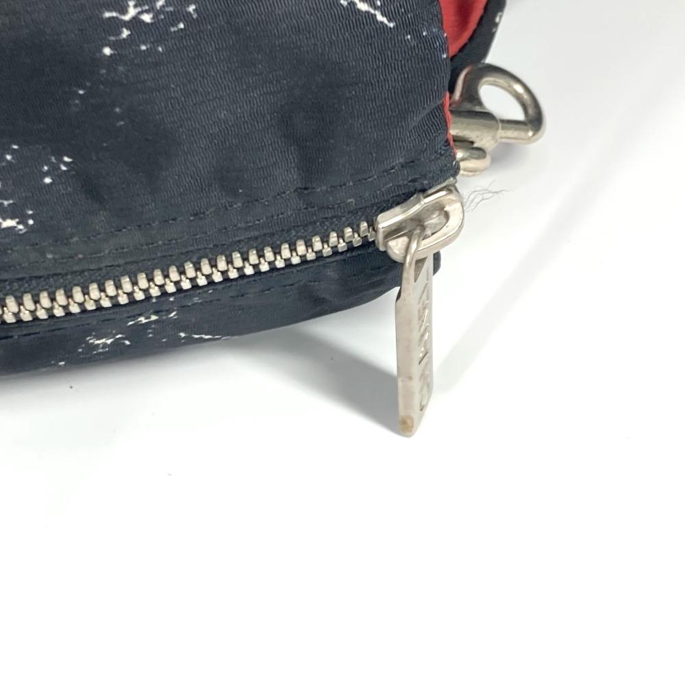CHANEL Old travel line Pet Bag Shoulder Bag Shoulder Bag Duffle Bag Nylon Black