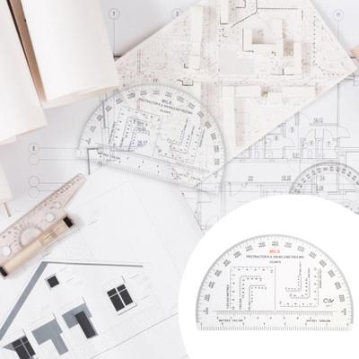 Semicircle Military Coordinate Scale and Protractor Map Coordinate Scale Protractor Romer Grid Reference Tool