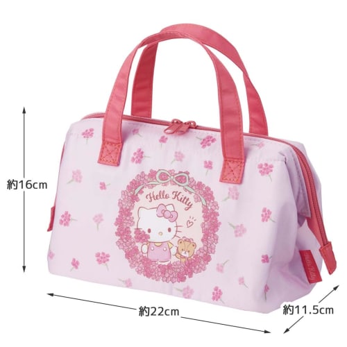 Skater Cool Pouch Lunch Bag Hello Kitty Flower Wreath Sanrio KGA1-A