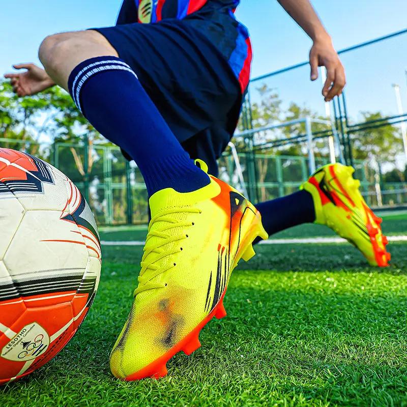 Marka Mody Modne Buty Piłkarskie Mężczyźni Kobiety Oryginalne Profesjonalne Buty do Futsalu Mężczyźni Długie Kolce Buty Sportowe Piłkarskie Mężczyźni Buty Treningowe
