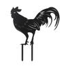Metal Garden Stakes Rooster Hen with Chicks Outdoor Art Animal Decorations Outside Decor Yard Garden Ornaments