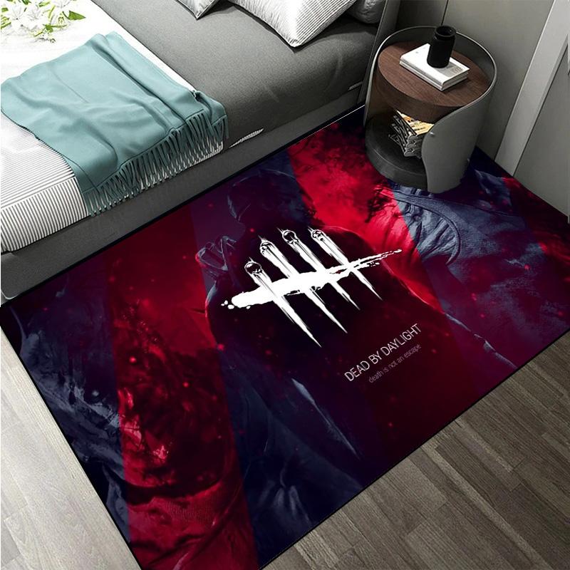 D-Dead by Daylight survival horror escape game Large Area Rugs Carpet for Home Living Room Bedroom Sofa Doormat Floor Play Mat