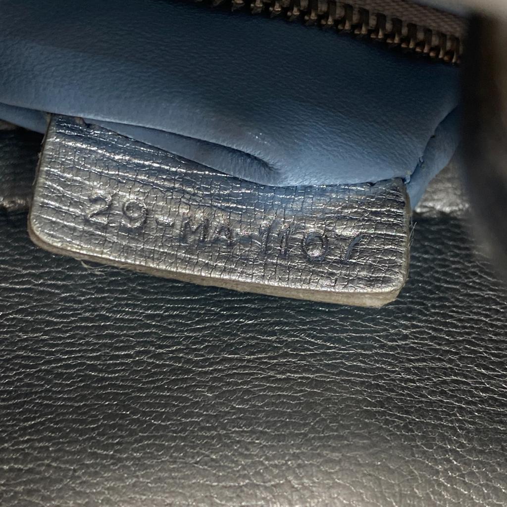 Gebrauchte Christian Dior Schultertasche Silber Leder Damen