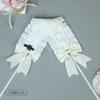 Süßes Spitzen-Schleifen-Stirnband Mädchen Japanisch Kawaii Lolita Haaraccessoire Weiches Feminines Stirnband Mit Breitem Band