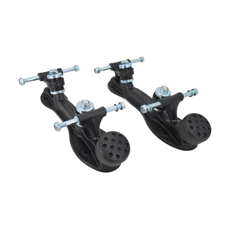 

Black Orange Double Row Roller Skates Frame Set with PP Base and Hardware Accessories Size 1 чёрный