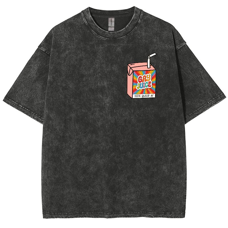 Do Old Vintage Washed Denim Color Round Neck Short Sleeve T-shirt  Unisex Casual Pattern Letter Print Loose Tops