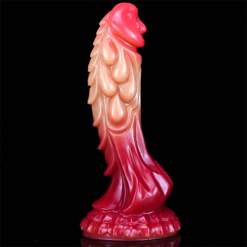 Kirin Jade Liquid Silicone Female Special-shaped Makeup Simulation Gradient Penis Sex Toys