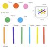 Kinder Regenbogenstäbchen Denkspiel Holz DIY Eisstiel Puzzle Herausforderung Tischspiele Montessori Pädagogisches Kinderspielzeug