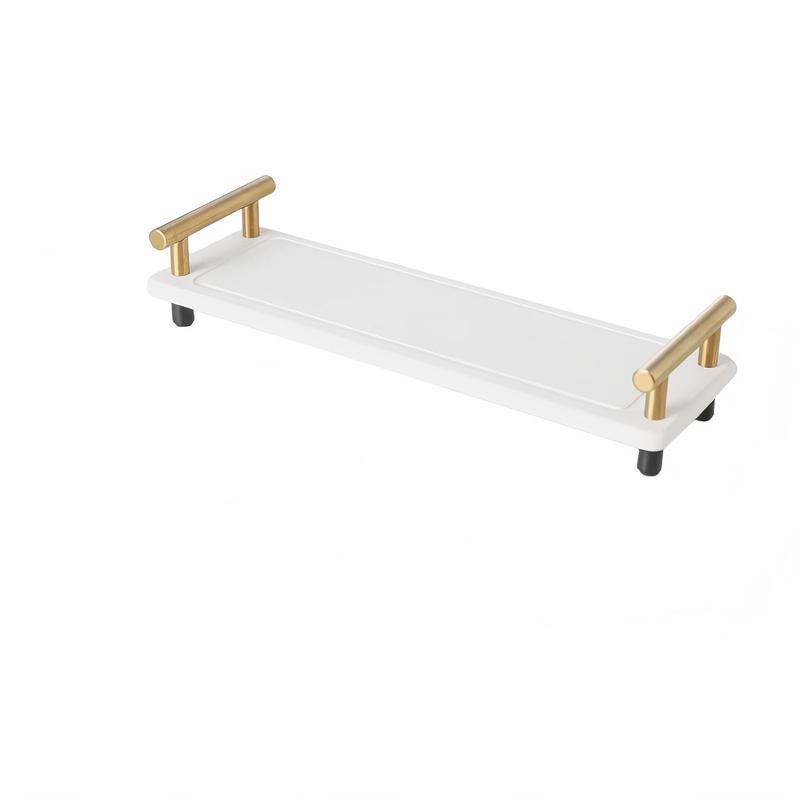 LISM Bathroom Sink Absorbent Drying Mat with Storage Tray