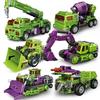 6 IN 1 NBK 42CM Devastator Toy Transformation KO Robot Car combination Action Figure excavator Blender Model Kid Christmas gif