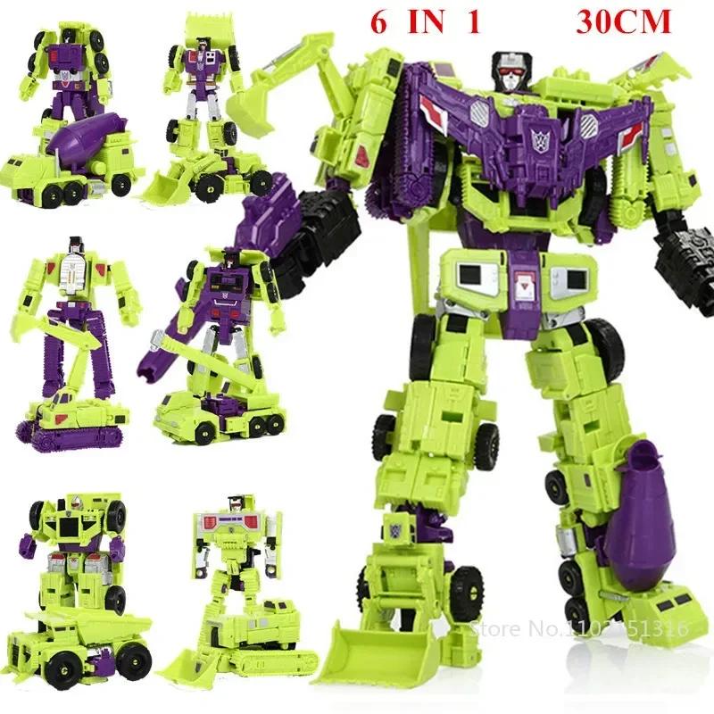 Dönüşen Robot Oyuncakları HZX Defensor Bruticus Superion Devastator IDW 5'TE 1 6'DA 1 TEK KUTUSUZ Setler Aksiyon Figürü KO 6'lı