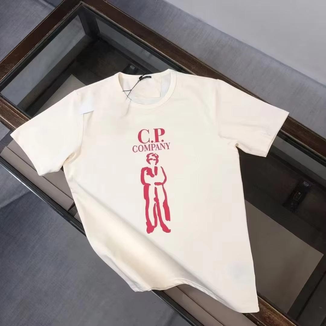 

Trend Sport 2025 Летняя детско-родительская футболка с принтом CP, трендовый бренд, чистый хлопок, круглый вырез, короткий рукав, унисекс L