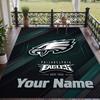 Custom Text Printed Rug Philadelphia Eagles Non Slip Floor Carpet For Home Room Decor