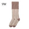 Winter Warm Calf Socks Thickened Long Plush for Women, Coral Fleece Socks, Cold Weather Indoor Thermal Sleep Anti-static Contrast Color Cozy