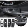 HAPPYHORSE Window Lift Switch Panel Frame Cover Trim Subaru Outback 2021-2023 Car Door Window Glasses Lifter Button Decoration Accessories (Carbon
