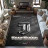 Juventus Customize Text Area Rug Design for Kitchen Entryway Outdoor Balcony Antislip Carpet Office Home Decor Gift for Festivals