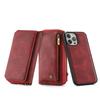 Applicable to iPhone15 mobile phone leather case 16Pro multi-function split mobile phone case zipper wallet oblique span bag 14
