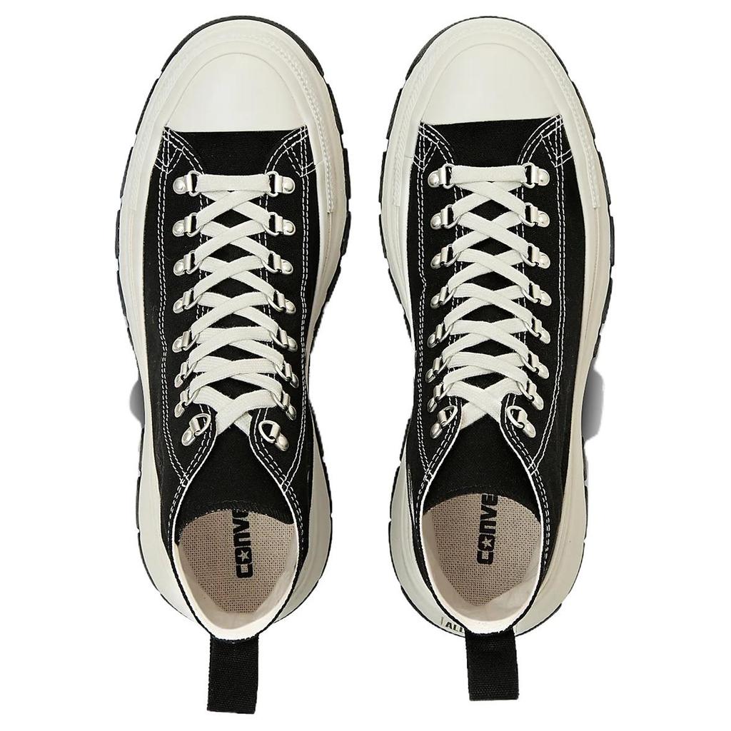Converse Tutte le Star Trekwave DR HI Scarpe di Tela Alte alla Moda Comode Sneakers Unisex Nere 31314800