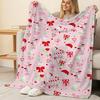 Plush Flannel Throw Blanket – Machine Washable, Soft Warm Christmas Snowman Theme, Cozy for Home, Office Naps, Perfect Christmas Gift.