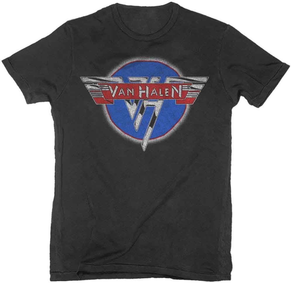 Van Halen Men s Chrome Logo T-Shirt Black | Officially Licensed Merchandise S